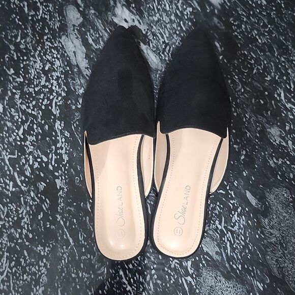 BRAND NEW SHOE LAND CALLY  MULES CLOSED POINTED TOE BACKLESS SLIP-ON SLIDES - Picture 6 of 15